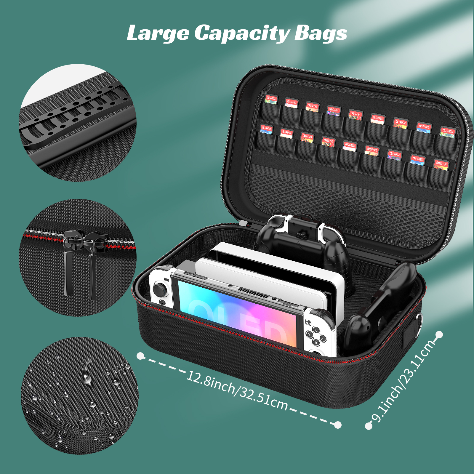 28 in 1 for Switch OLED Extra  - Men Accessories Kit Bag บทวิจารณ์และราคา