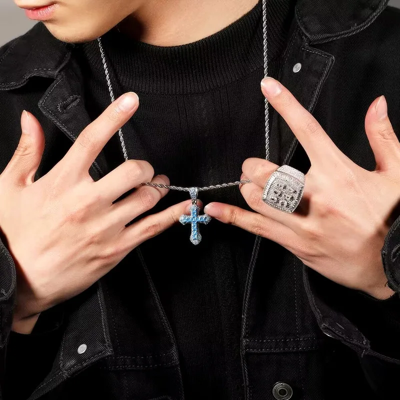 WANZHI Stainless Steel Cross P - Men Accessories Singapore บทวิจารณ์และราคา