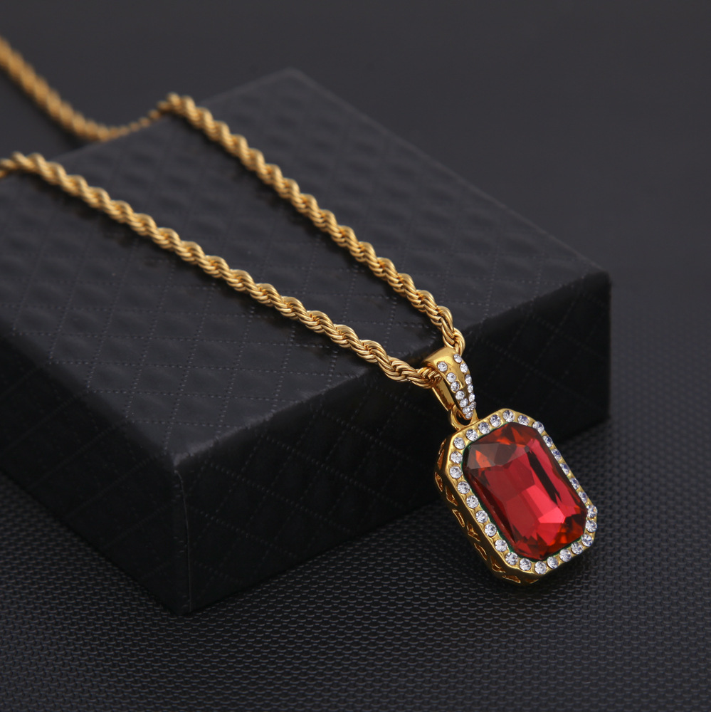 Mini Hip Hop Necklace Embedded - Men Accessories Singapore บทวิจารณ์และราคา