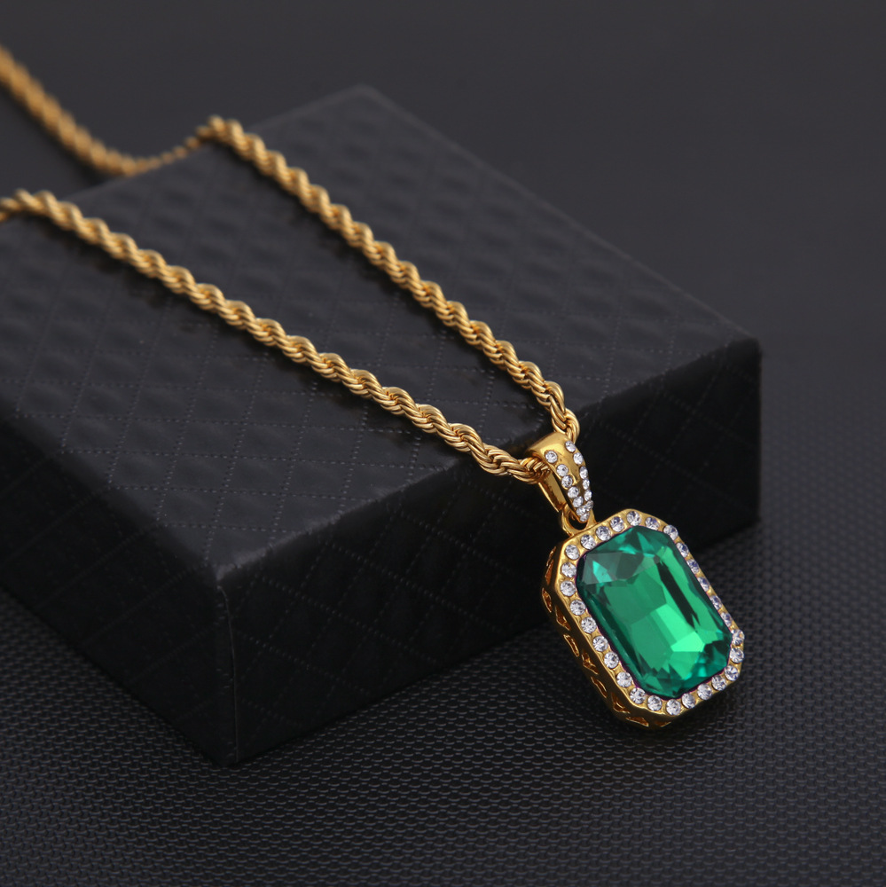 Mini Hip Hop Necklace Embedded - Men Accessories Singapore บทวิจารณ์และราคา