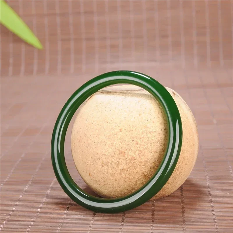 Green Jade Round Bracelet 54-6 - Men Accessories Jewellery บทวิจารณ์และราคา