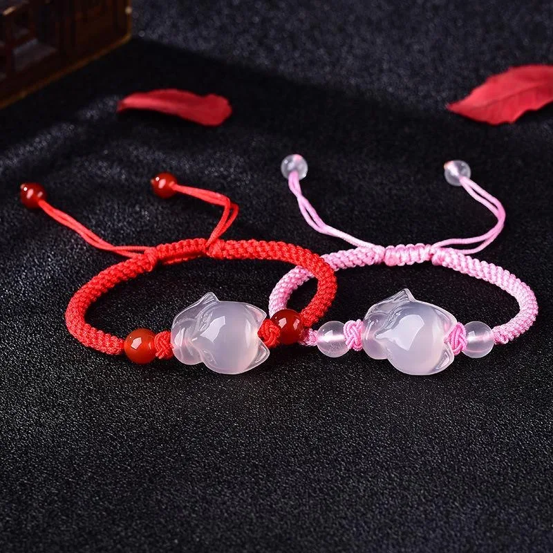 Chinese Natural Pink Agate Cha - Men Accessories Jewellery บทวิจารณ์และราคา