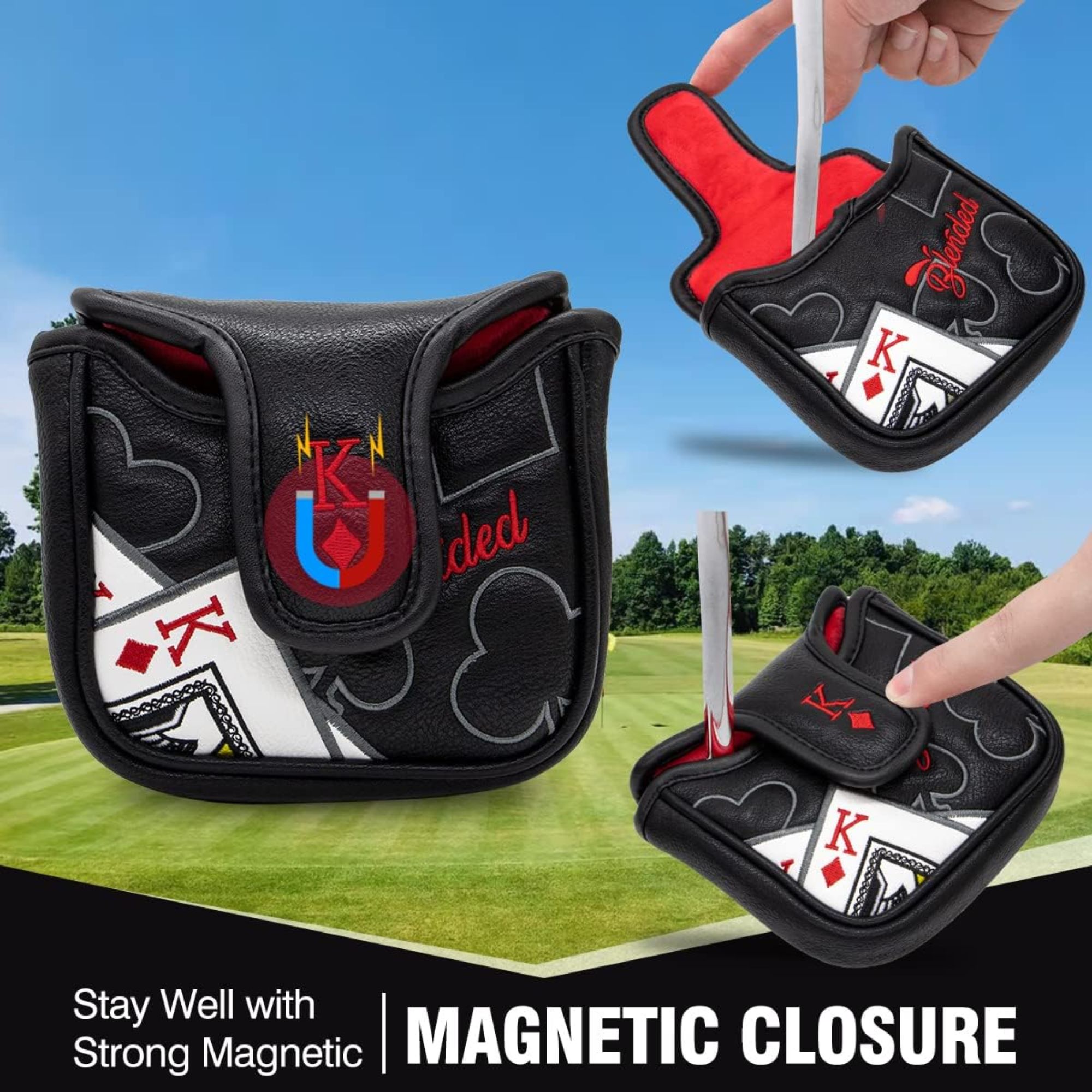 King Of Hearts Embroidered Mal - Men Accessories To Gift บทวิจารณ์และราคา