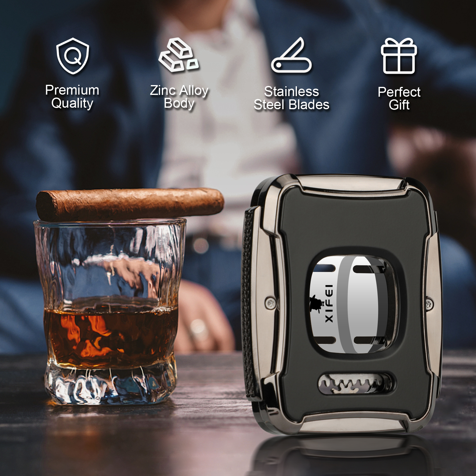 XIFEI Cigar Cutter Guillotine  - Cigar Cutter Set บทวิจารณ์และราคา