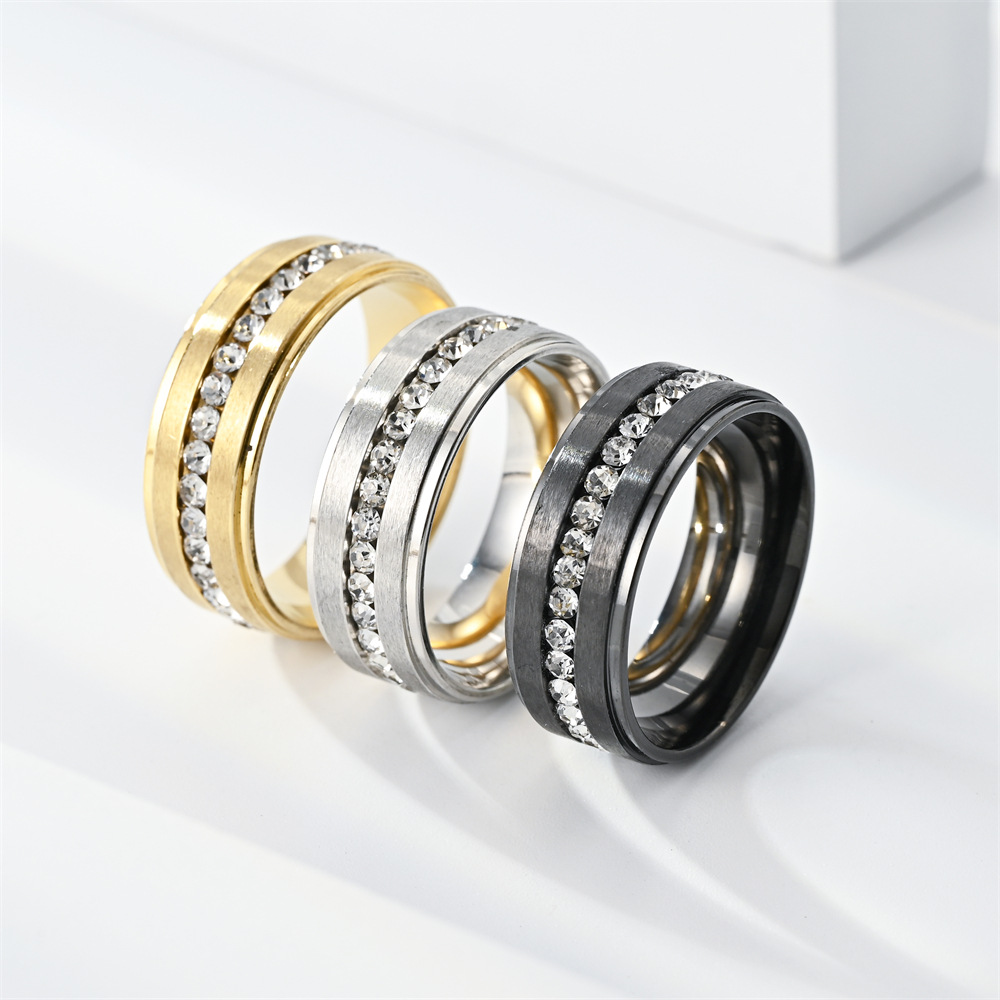 Stainless Steel Diamond Rings  - Men'S Accessories Gift Ideas บทวิจารณ์และราคา