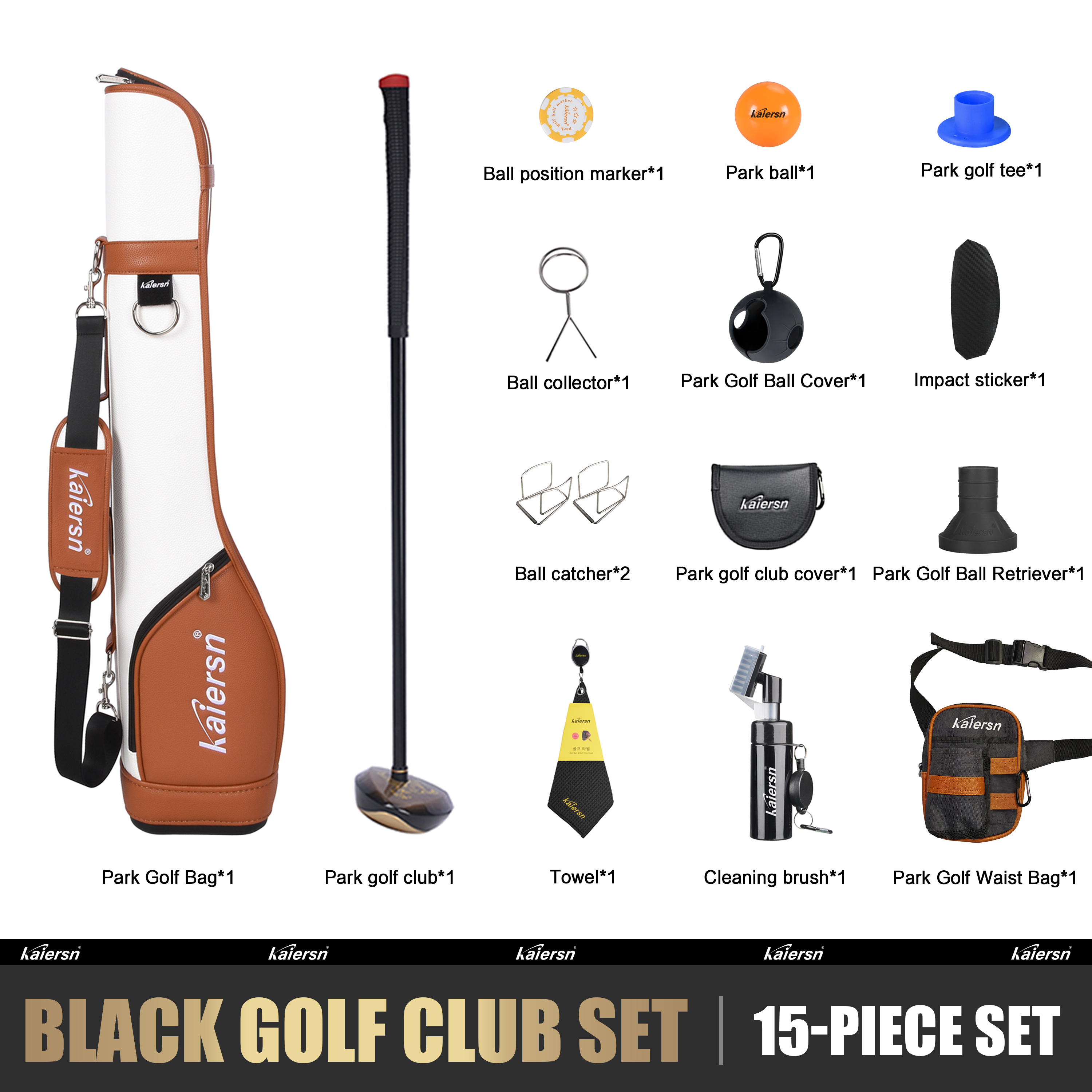 Kaiersn Park Golf Set for Begi - Men Accessories Kit Bag บทวิจารณ์และราคา