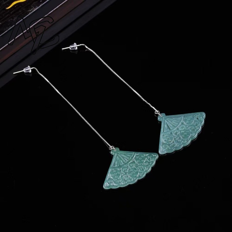 Natural Blue Water Emerald Jad - Men Accessories Jewellery บทวิจารณ์และราคา