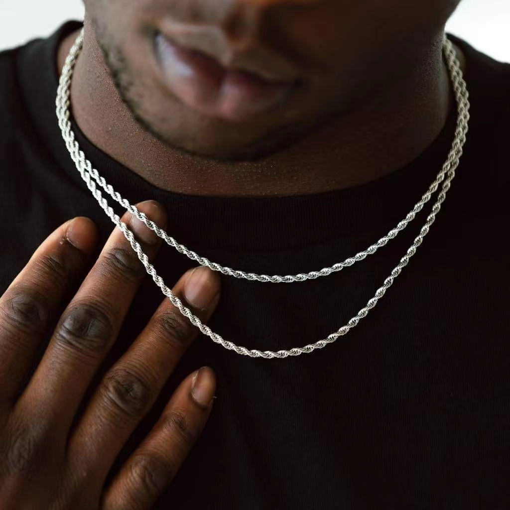 3mm Stainless Steel Men Neckla - Men Accessories Singapore บทวิจารณ์และราคา