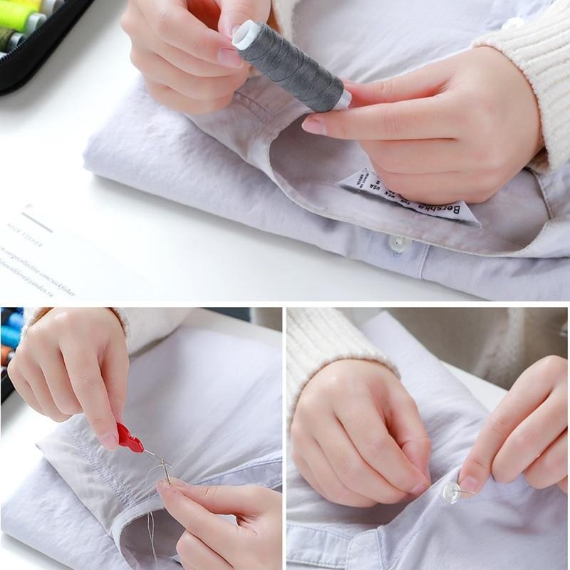 Portable 10Pcs/set Sewing Kit  - Men Accessories Kit Bag บทวิจารณ์และราคา