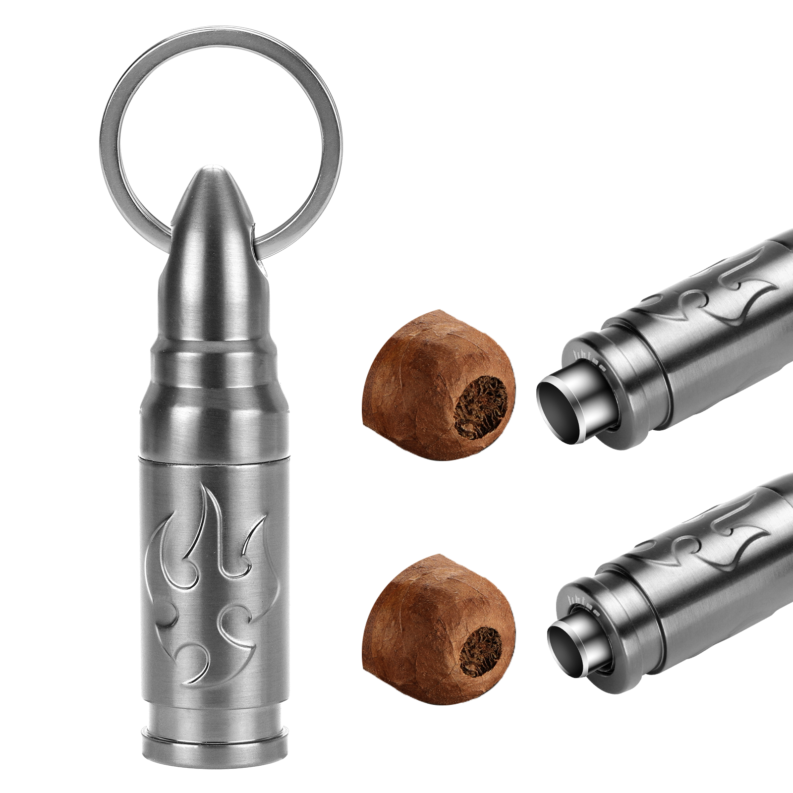Cigar Punch Cutter Cigar Punch - Cigar Cutter Set บทวิจารณ์และราคา