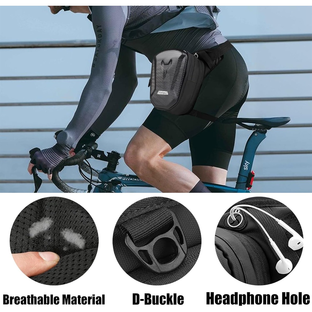 Motorcycle Waist Pack Drop Leg - Men Accessories Kit Bag บทวิจารณ์และราคา