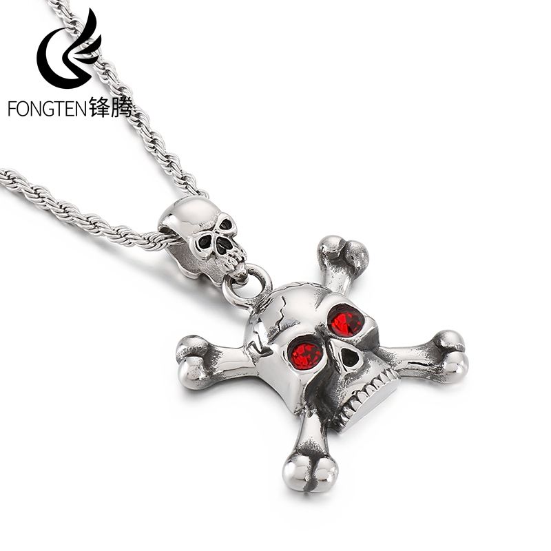 Fongten Stainless Steel Red Ey - Men Accessories Singapore บทวิจารณ์และราคา