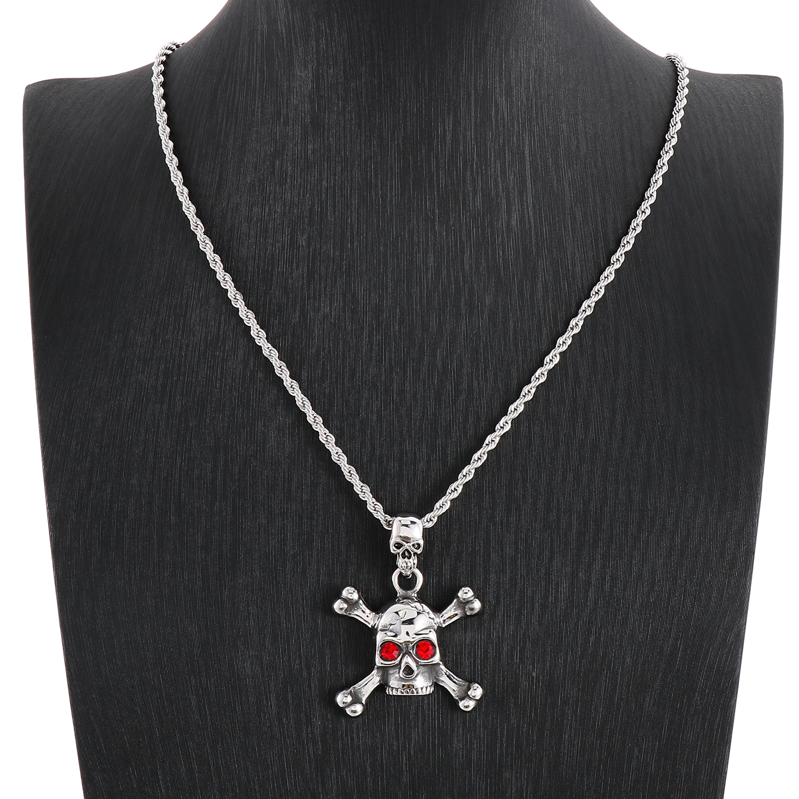 Fongten Stainless Steel Red Ey - Men Accessories Singapore บทวิจารณ์และราคา