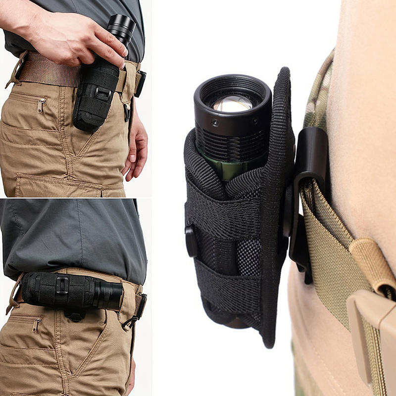 Tactical Flashlight Pouch Belt - Men Accessories Kit Bag บทวิจารณ์และราคา