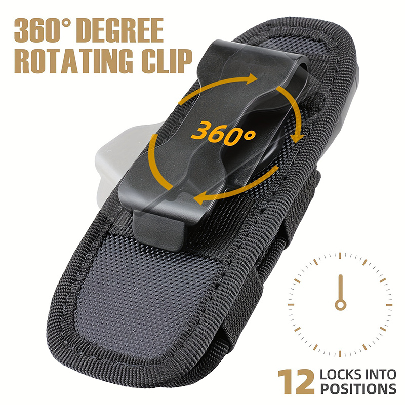 Tactical Flashlight Pouch Belt - Men Accessories Kit Bag บทวิจารณ์และราคา