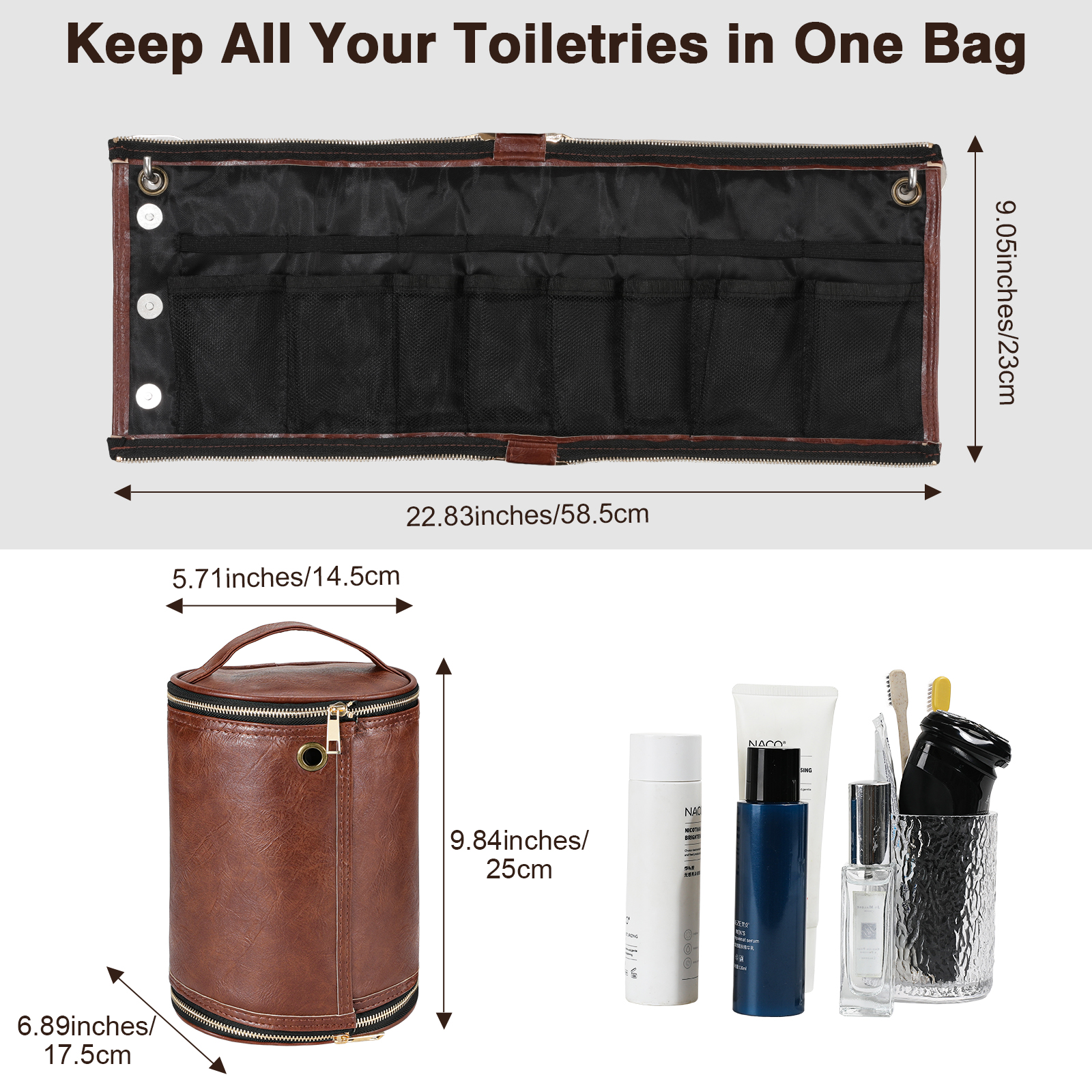 Toiletry Bag for Men,Travel To - Men Accessories Kit Bag บทวิจารณ์และราคา