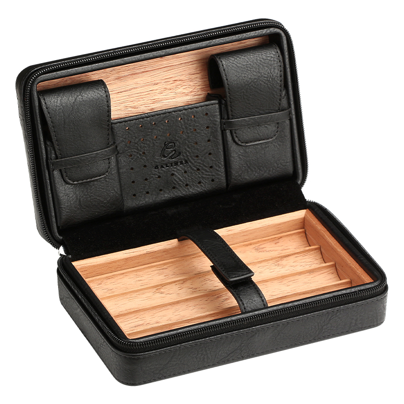 GALINER Leather Cigar Humidor  - Cigar Cutter Set บทวิจารณ์และราคา