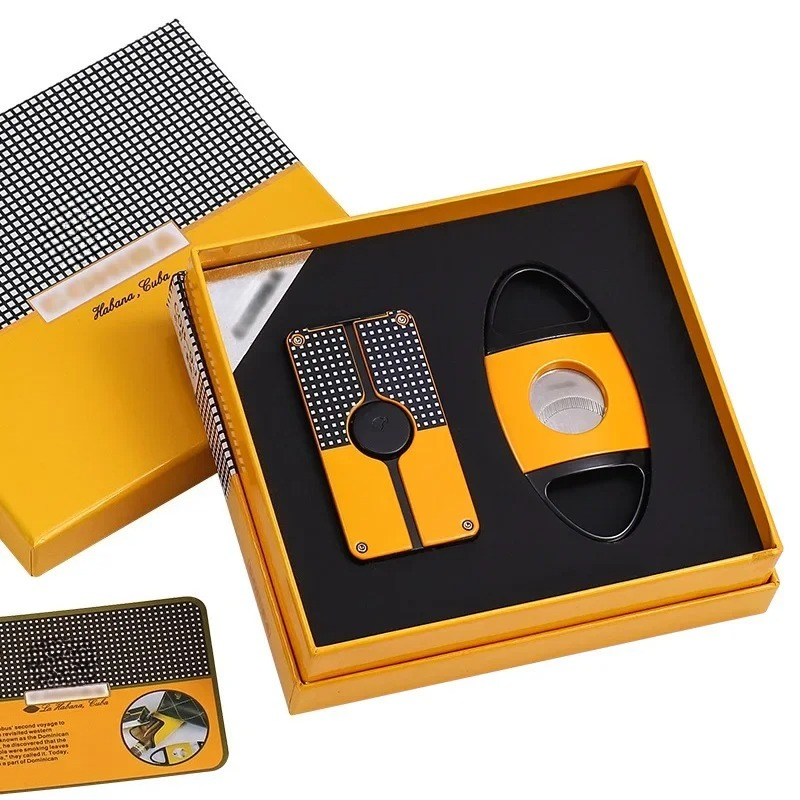 NEW Double-Bladed Straight Pun - Cigar Cutter Set บทวิจารณ์และราคา