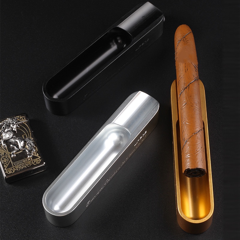 Portable 3-in-1 Cigar Ashtray  - Cigar Cutter Set บทวิจารณ์และราคา