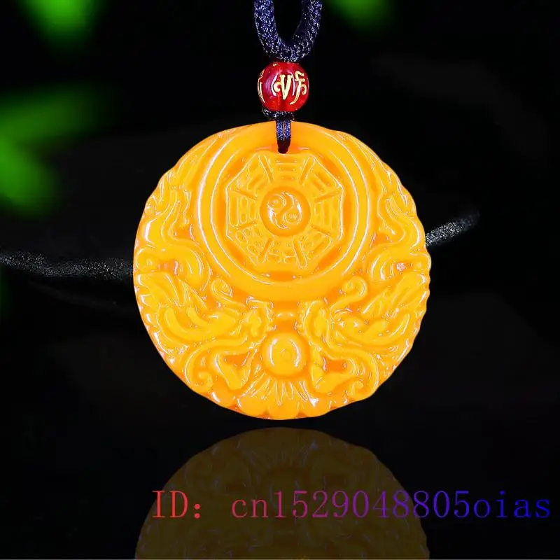 Yellow Jade Dragon Pendant Gif - Men Accessories Jewellery บทวิจารณ์และราคา