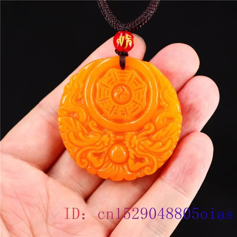 Yellow Jade Dragon Pendant Gif - Men Accessories Jewellery บทวิจารณ์และราคา