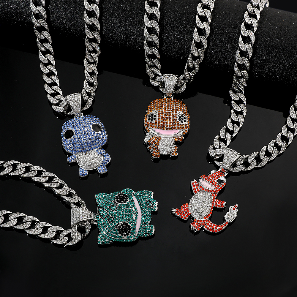 Hip-Hop Style Rhinestone Neckl - Men'S Accessories Gift Ideas บทวิจารณ์และราคา