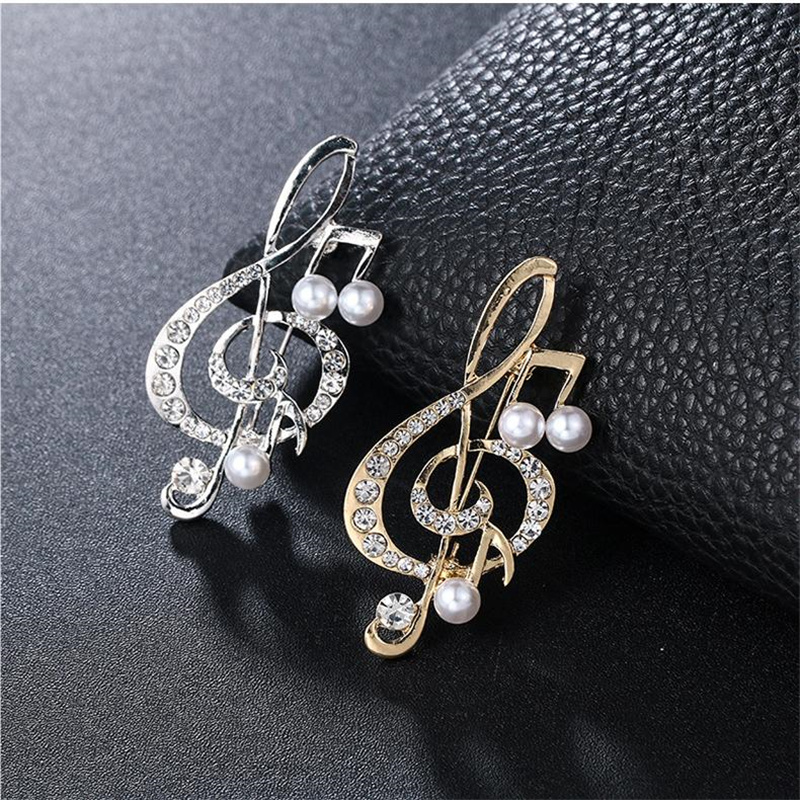 1Pc Elegant Musical Note Brooc - Men'S Accessories Gift Ideas บทวิจารณ์และราคา