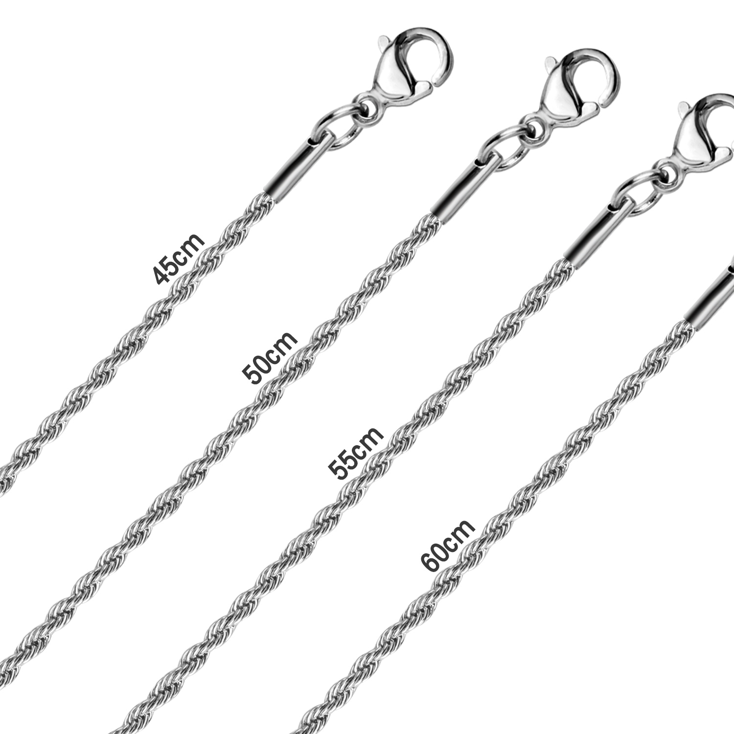 LUXUSTEEL 1pcs Twisted Rope Ch - Men Accessories Singapore บทวิจารณ์และราคา