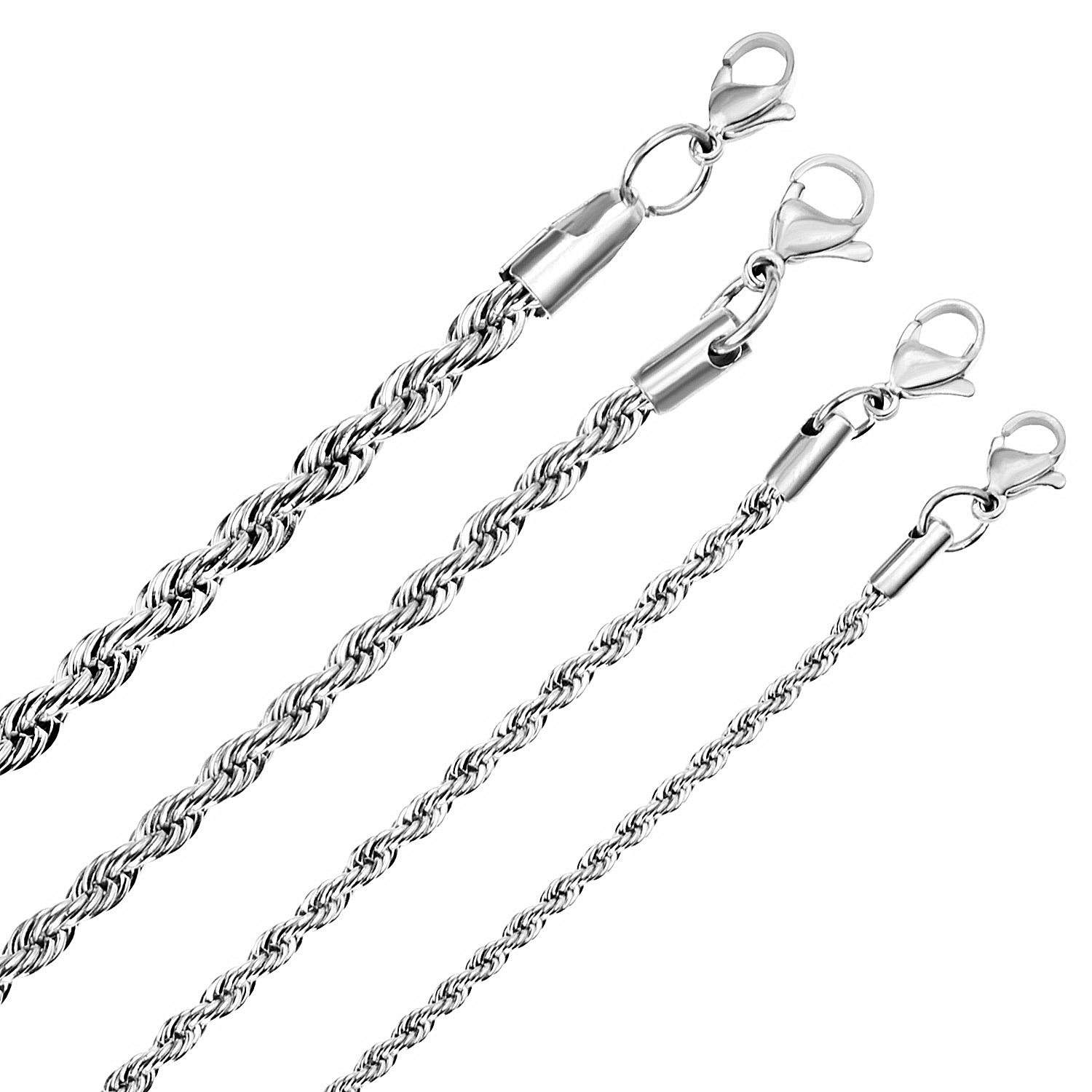 LUXUSTEEL 1pcs Twisted Rope Ch - Men Accessories Singapore บทวิจารณ์และราคา