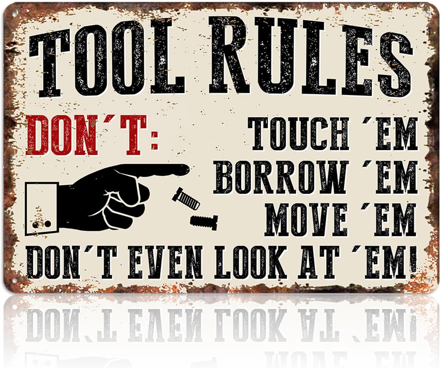 Garage Signs Metal Wall Decor  - Men Accessories Rule บทวิจารณ์และราคา