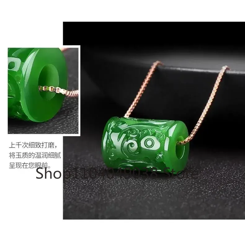 Natural Green Jade Money Beads - Men Accessories Jewellery บทวิจารณ์และราคา
