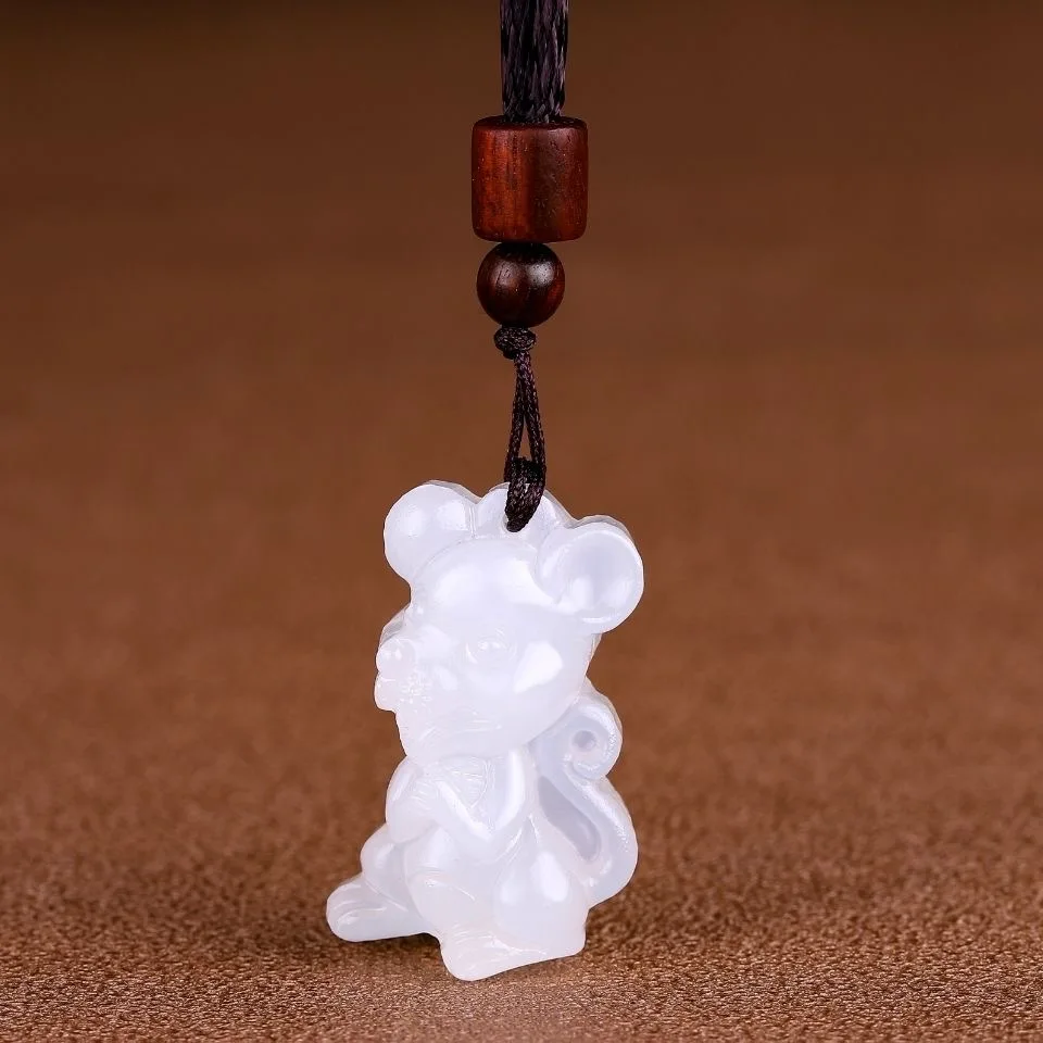 Natural Afghan White Jade Chin - Men Accessories Jewellery บทวิจารณ์และราคา