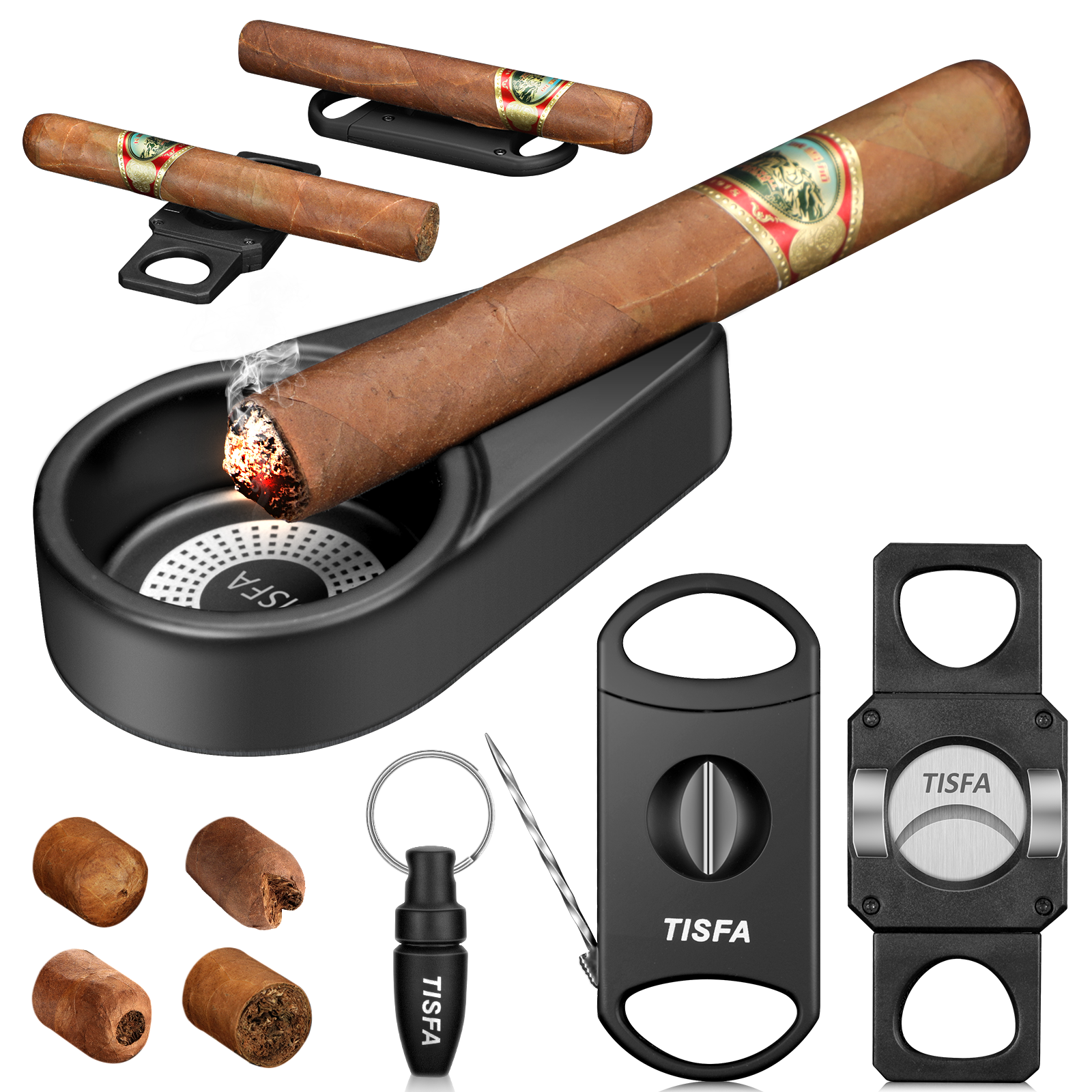 Cigar Ashtray Set, Cigar Punch - Cigar Cutter Set บทวิจารณ์และราคา