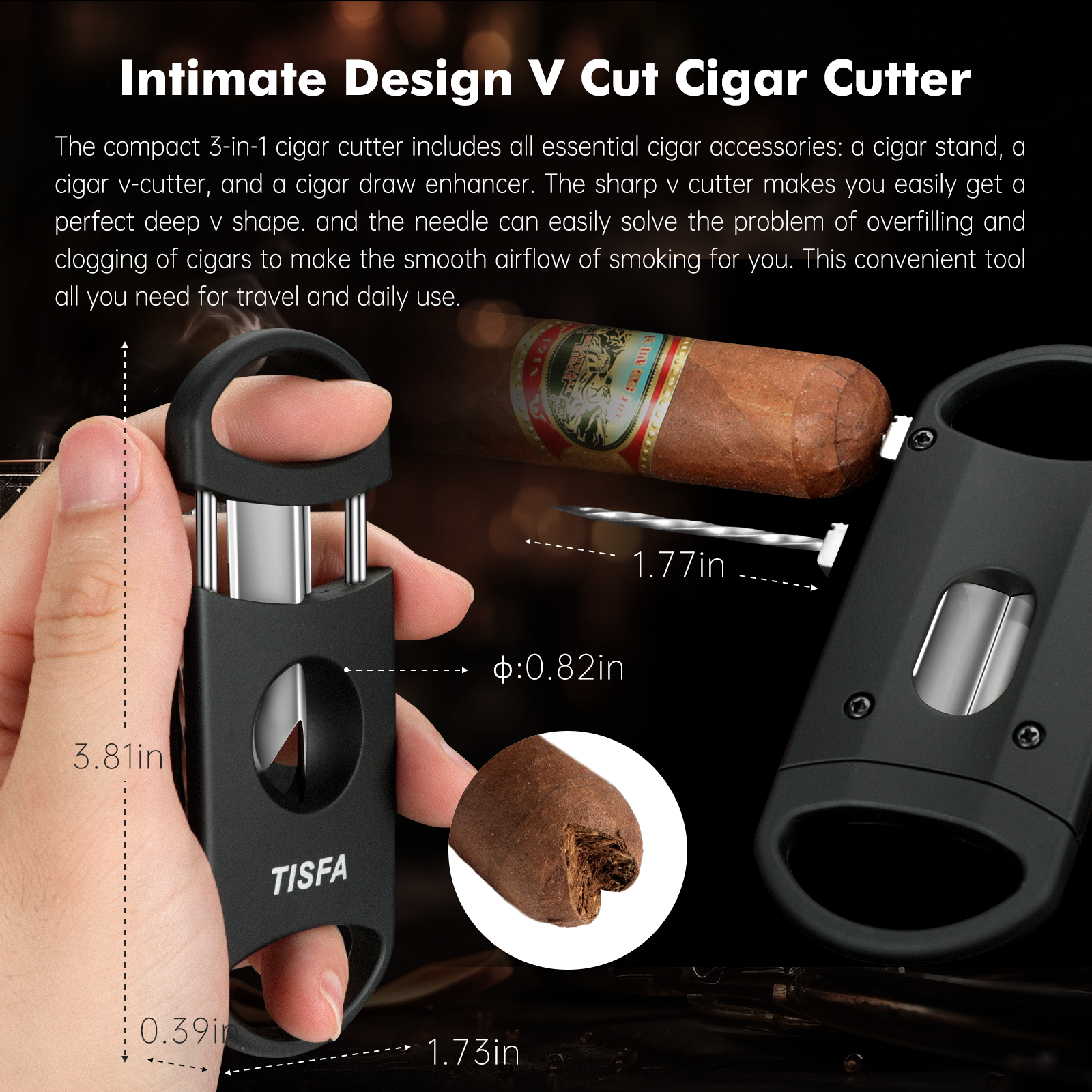 Cigar Ashtray Set, Cigar Punch - Cigar Cutter Set บทวิจารณ์และราคา