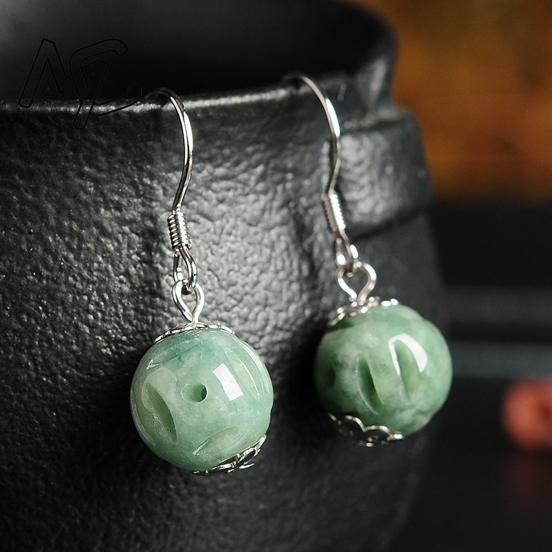 Natural Emerald Hollow Bead Ja - Men Accessories Jewellery บทวิจารณ์และราคา