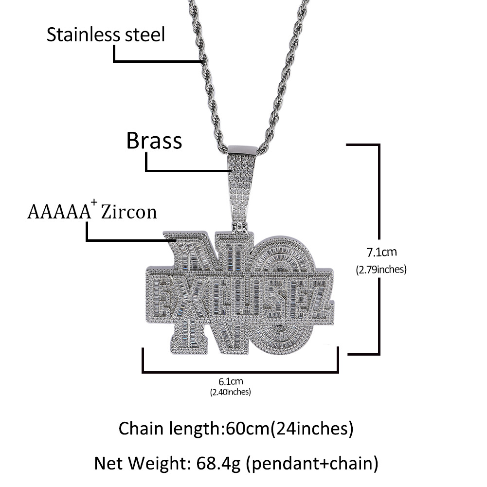 Niche Design Alphabet Hip-hop  - Men Accessories Singapore บทวิจารณ์และราคา