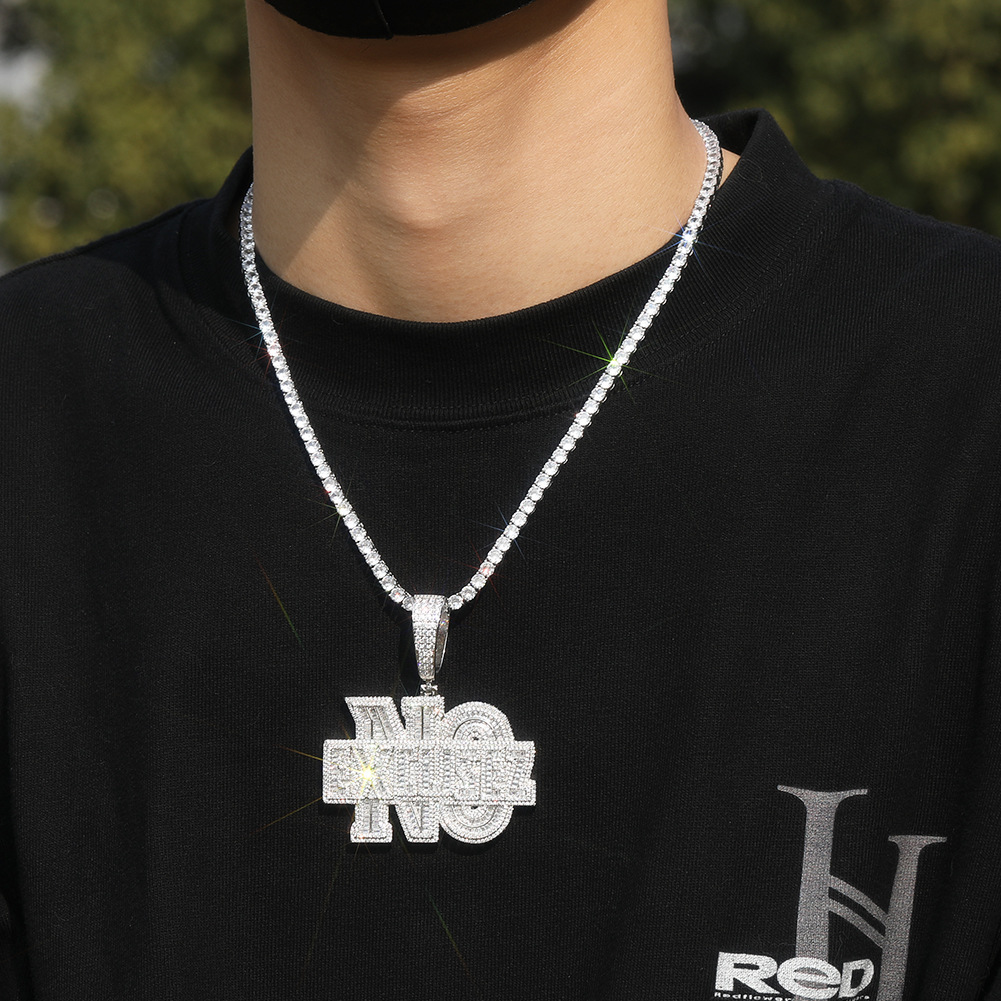 Niche Design Alphabet Hip-hop  - Men Accessories Singapore บทวิจารณ์และราคา