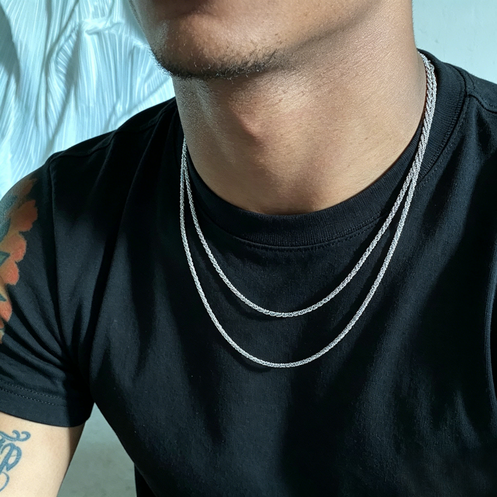 2.5mm Simple Singapore Chain N - Men Accessories Singapore บทวิจารณ์และราคา