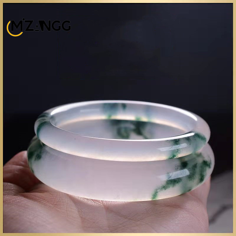 Natural Green Jadeite Bangle J - Men Accessories Jewellery บทวิจารณ์และราคา