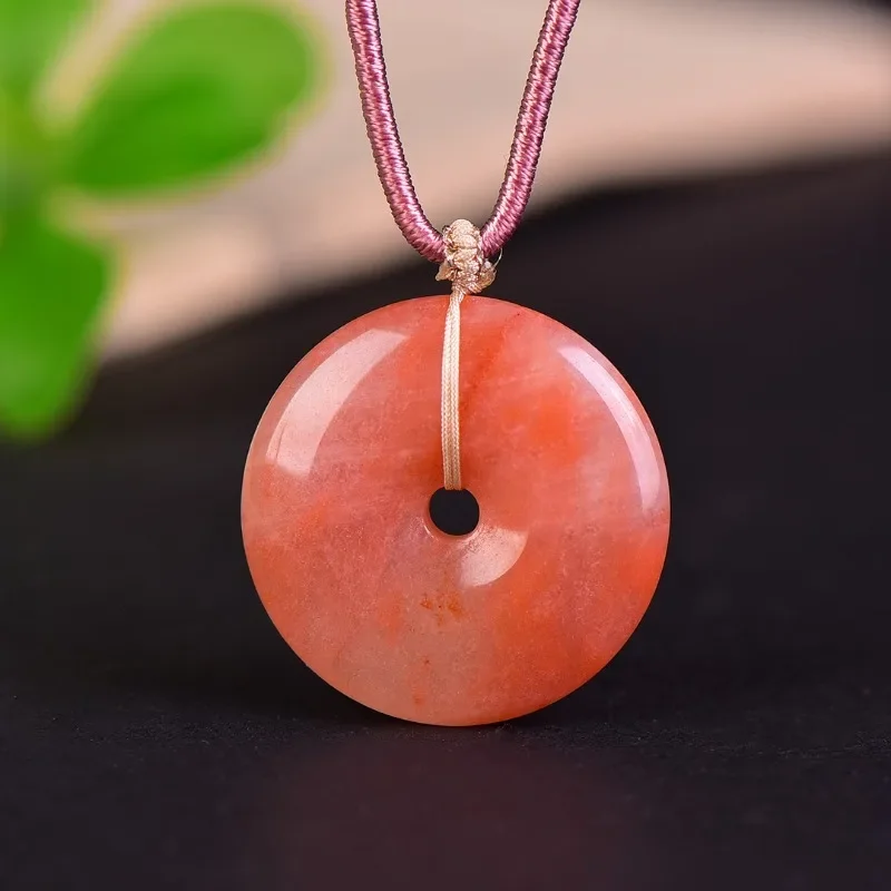 Natural Golden Jade Peach Blos - Men Accessories Jewellery บทวิจารณ์และราคา
