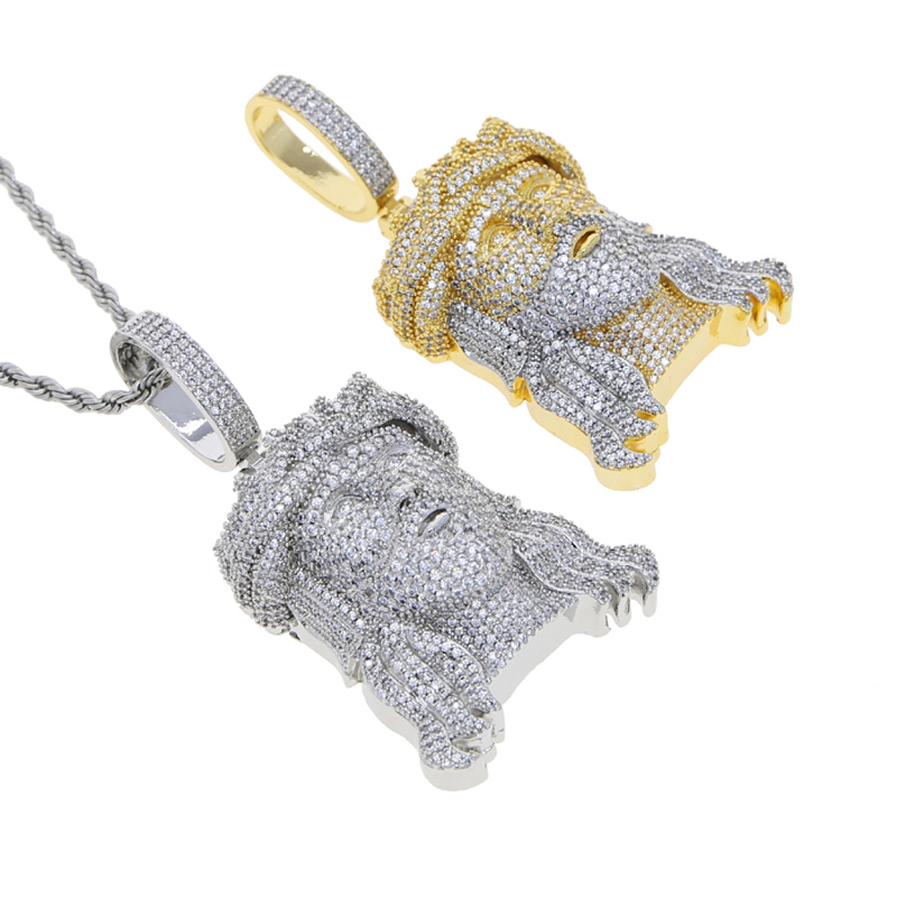 New Hip Hop Diamond Portrait P - Men Accessories Singapore บทวิจารณ์และราคา