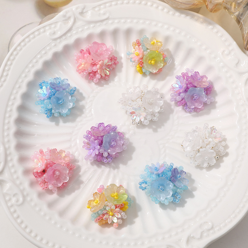 2pcs Crystal Flower Patches fo - Men Accessories Jewellery บทวิจารณ์และราคา