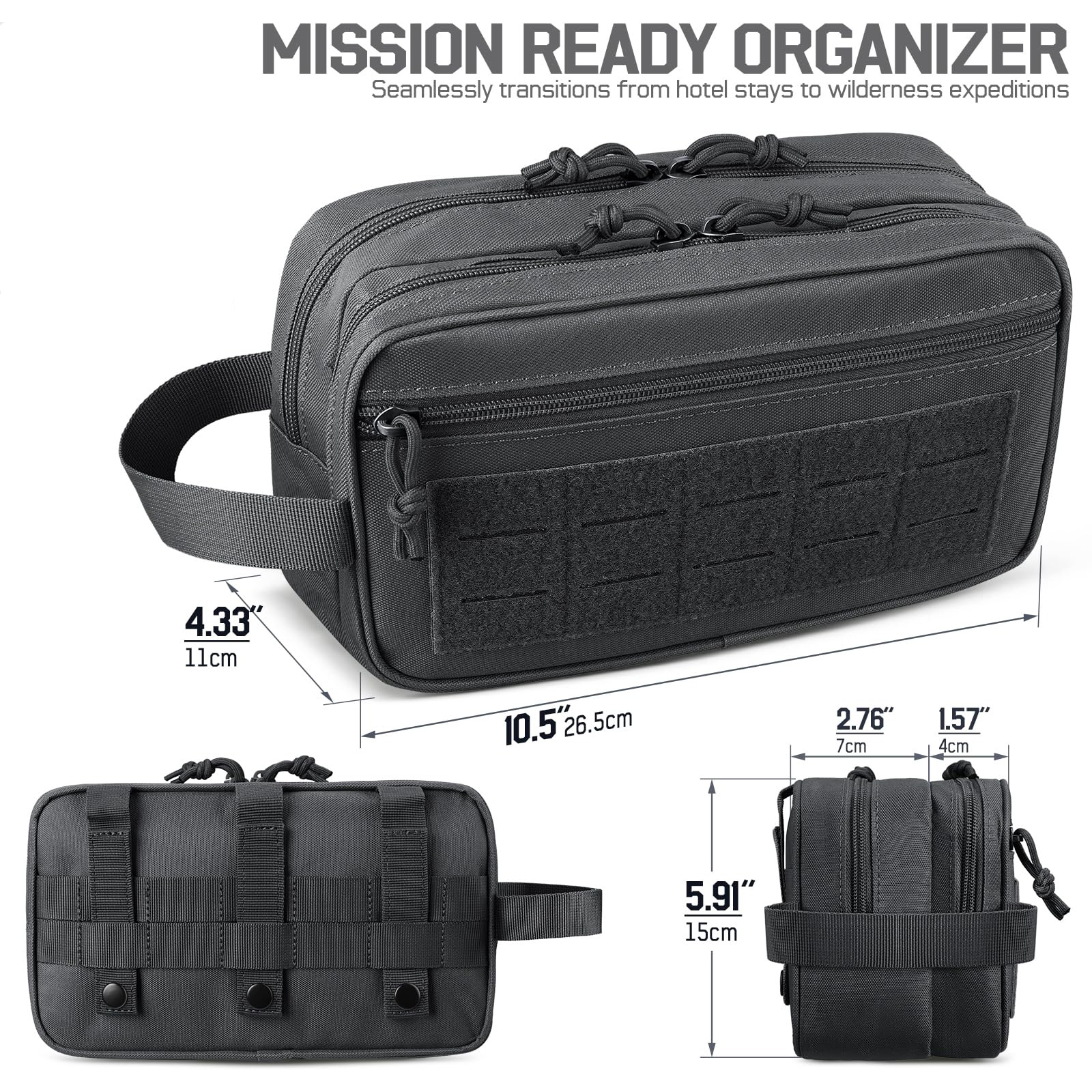 Tactical Toiletry Bag for Men, - Men Accessories Kit Bag บทวิจารณ์และราคา