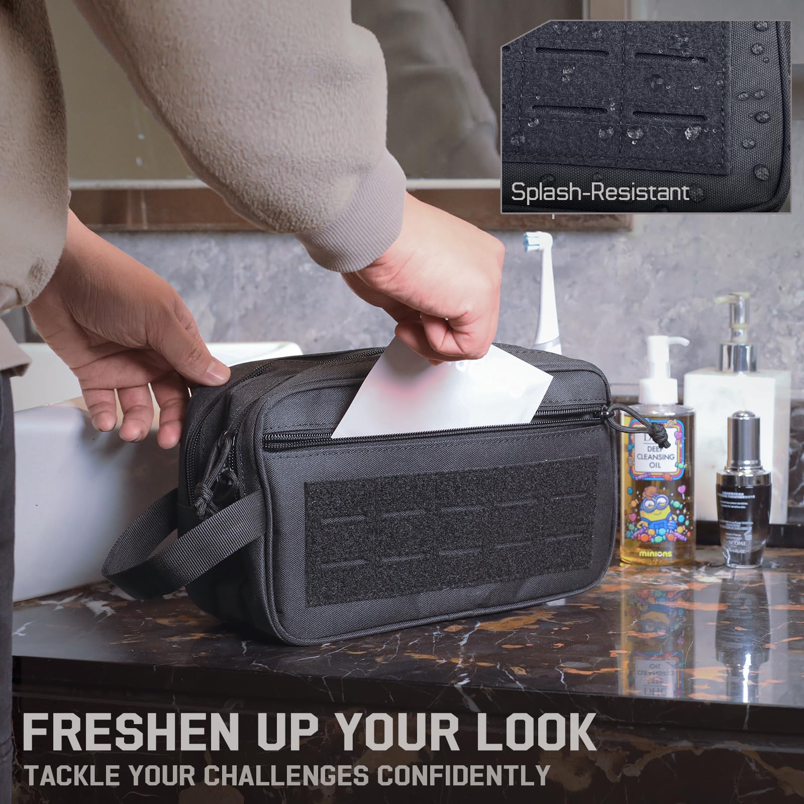 Tactical Toiletry Bag for Men, - Men Accessories Kit Bag บทวิจารณ์และราคา
