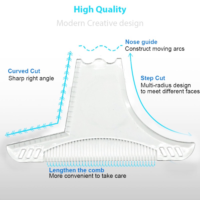 Man Beard Template Comb Rule S - Men Accessories Rule บทวิจารณ์และราคา