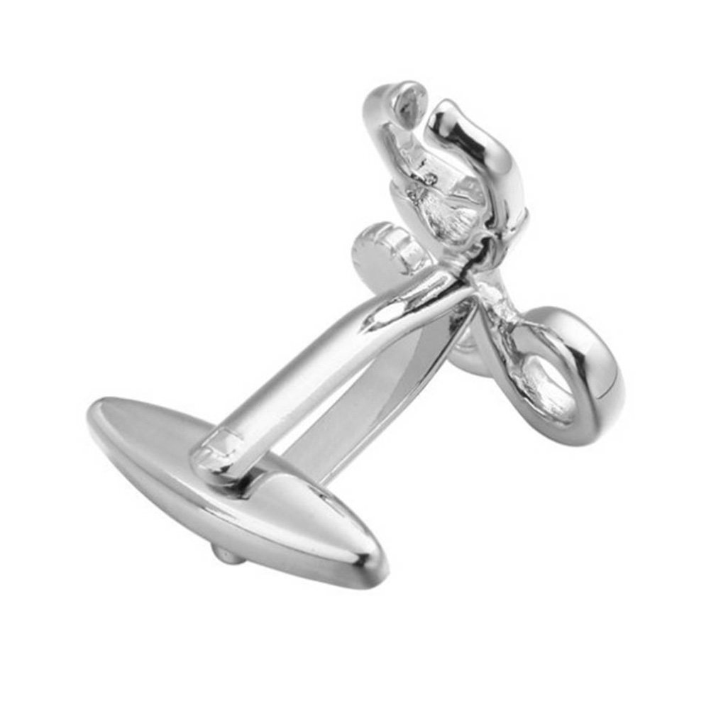 1Pair Silver Cufflinks Fine Cr - Men'S Accessories Gift Ideas บทวิจารณ์และราคา