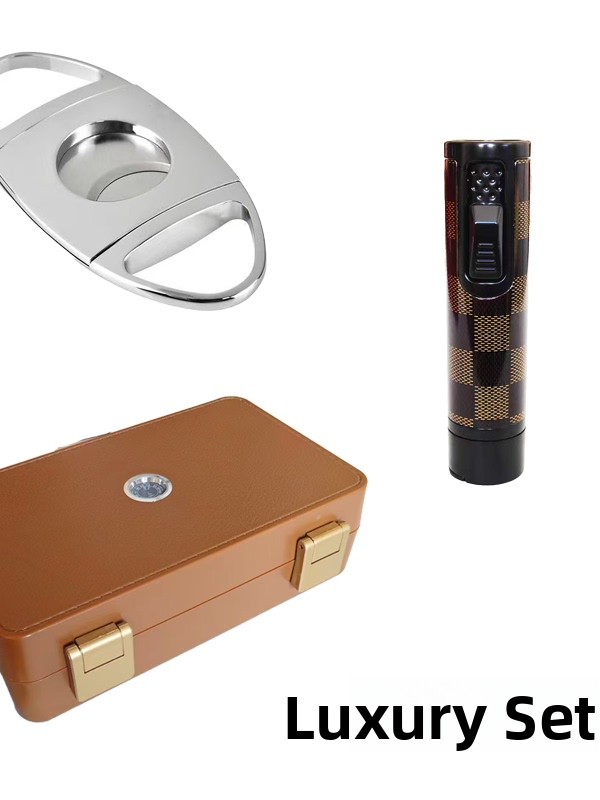 Portable Waterproof Cigar Box  - Cigar Cutter Set บทวิจารณ์และราคา