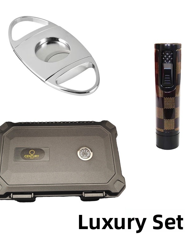 Portable Waterproof Cigar Box  - Cigar Cutter Set บทวิจารณ์และราคา